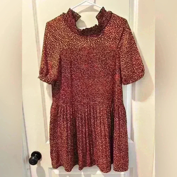 Vero Moda Dress  Cassie Swing Dress Color: Blue/Orange | Size: XS - Picture 1 of 7
